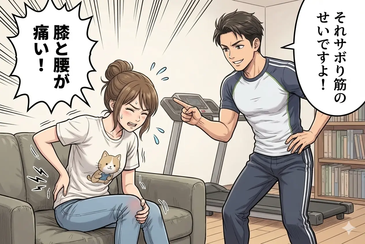 サボり筋 1コマ漫画