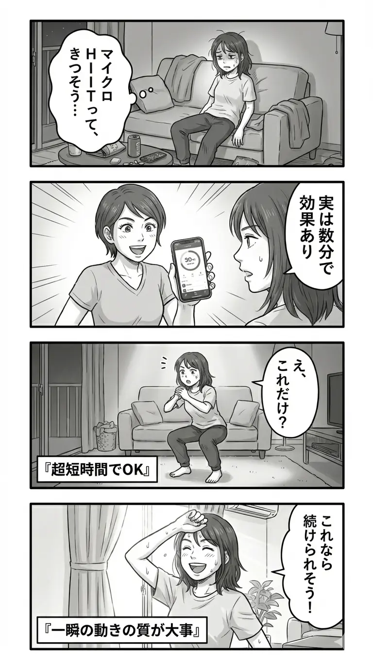 マイクロHIIT-4コマ漫画