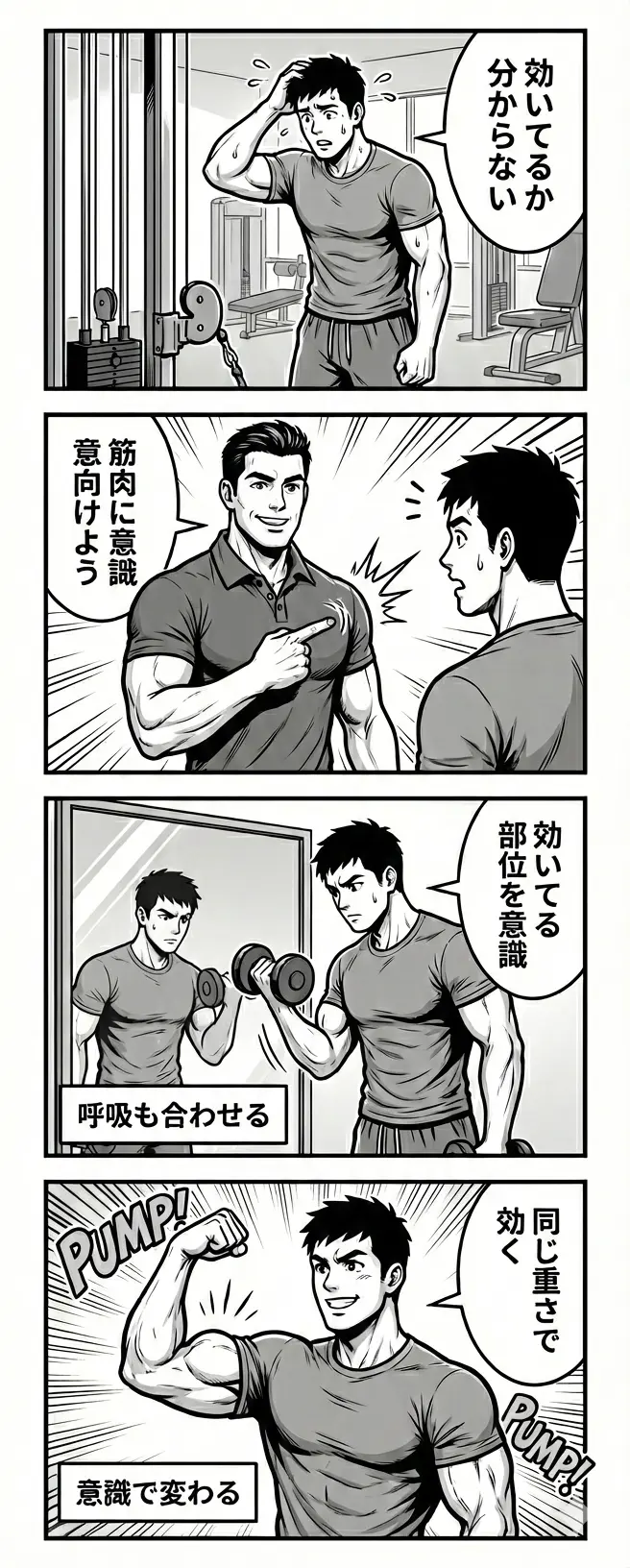 マインドマッスルコネクション4コマ